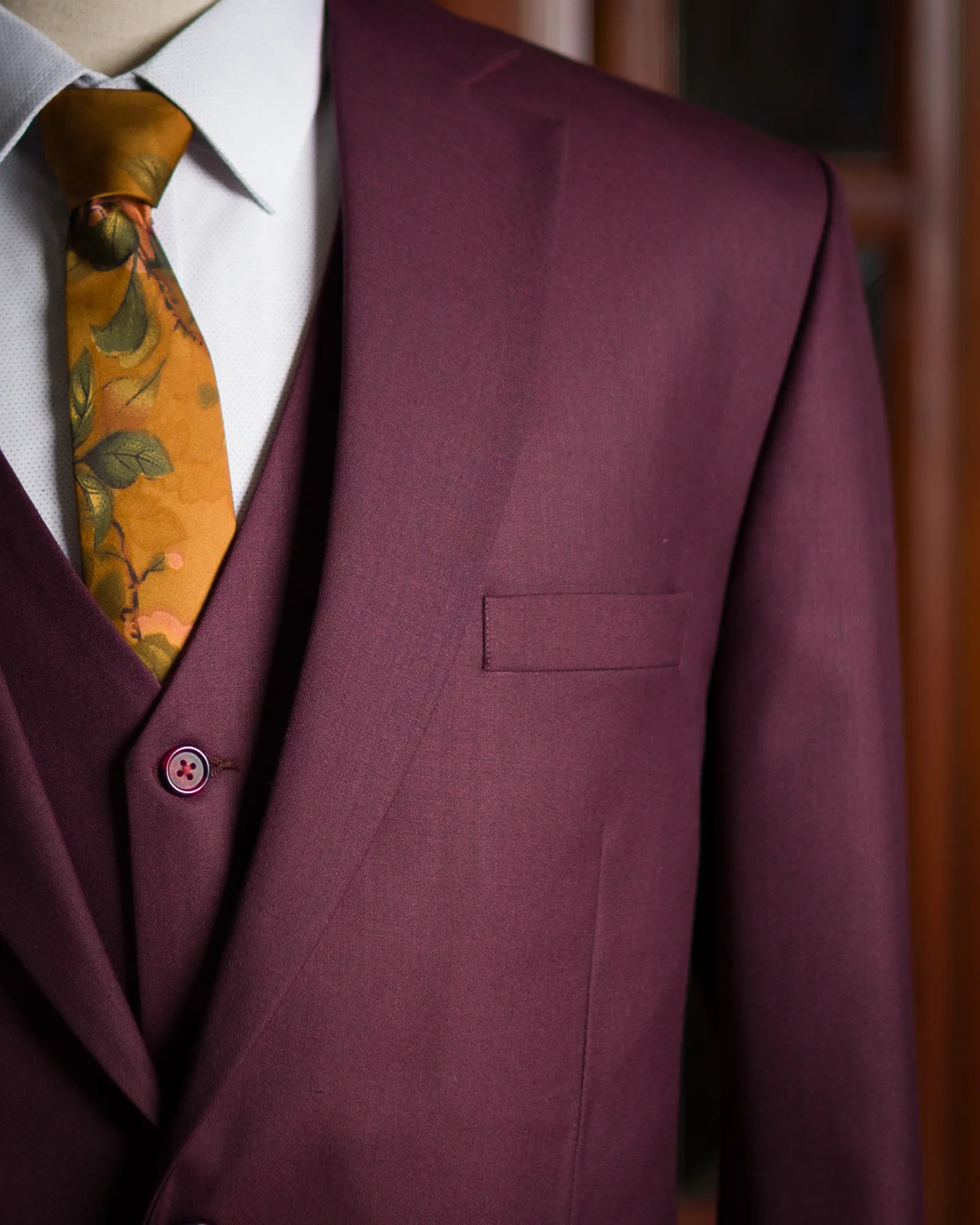 Fabric consultation at Be Li Tailor